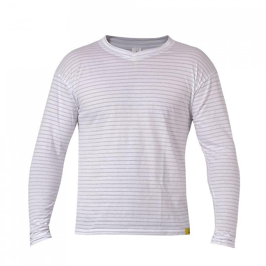 Tričko PXT Antistatic wear bílé dlouhý rukáv "V" 160 g/m2, vel. XXXXL - Obrázek Tričko PXT Antistatic wear bílé dlouhý rukáv "V" 160 g/m2, vel. XXXXL - Obrázek